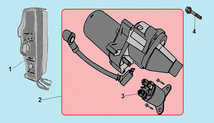 14 ЭЛЕКТРОСТАРТЕР МОТОПОМПА CHAMPION GP100E
