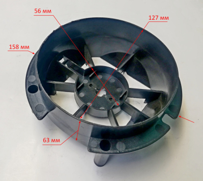 Корпус вентиляторадляТЭПК-EU-2000K (6) Eurolux,2000К(4),BGV, 2000K(11) TEA